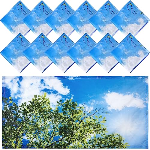 Image of Hortsun 12 Pcs Classroom Fluorescent Light Covers Bulk, Sky and Leaves