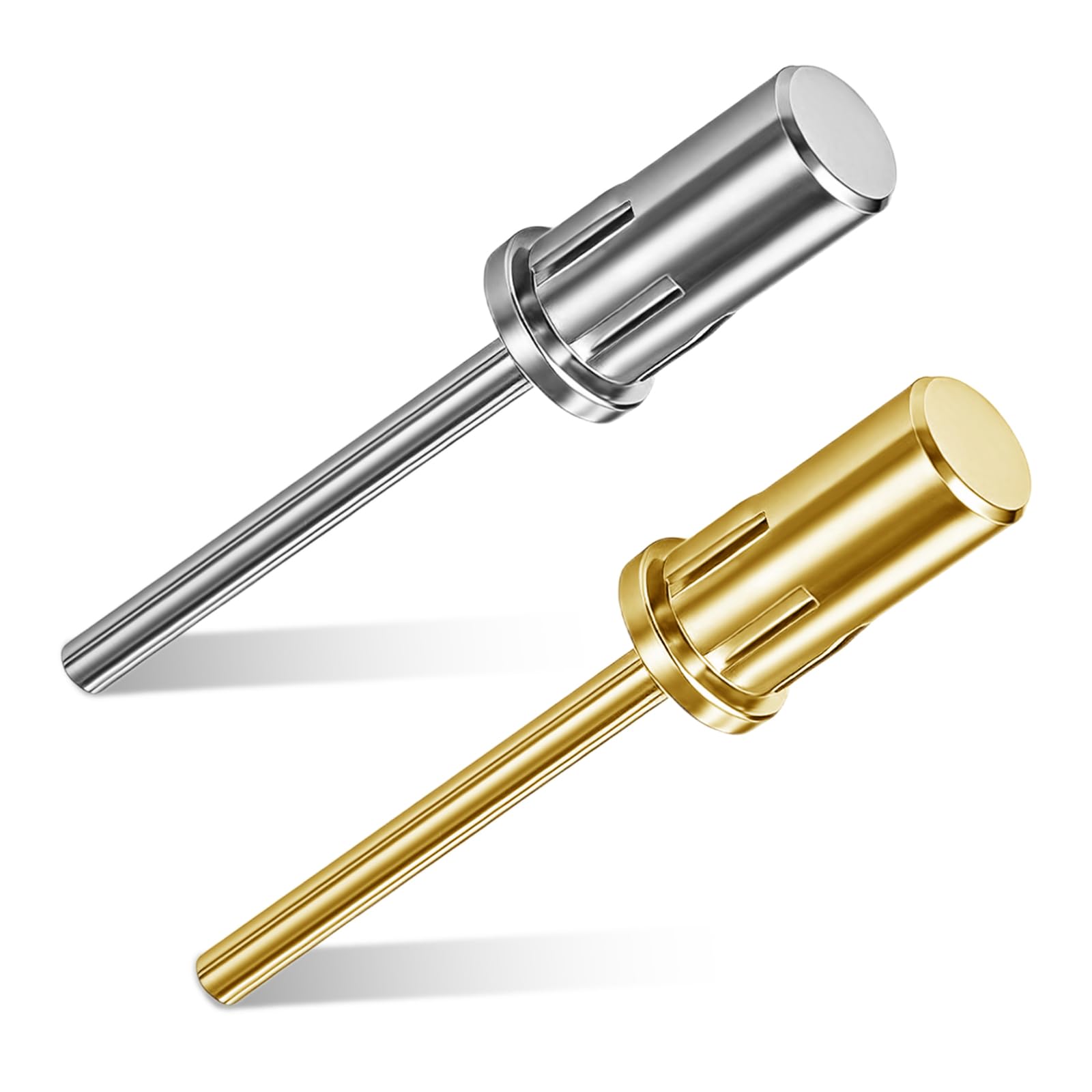 Photo 1 of 2 Pcs Nail Art Easy-Off Mandrel Bit 3/32Inch Shanks Mandrel Manicure Tool Accessory Mandrels Bits Nail Drill Bits for Small Sanding Bands Remove Acrylic or Hard Gelfor