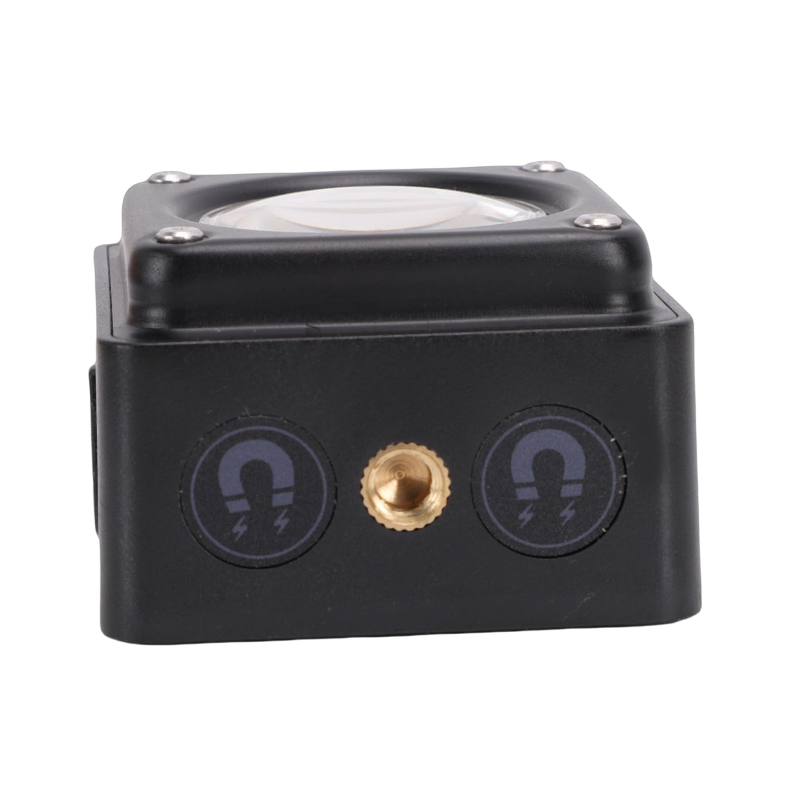 Tragbare Campingleuchte, LED-Campinglaterne aus Aluminiumlegierung, 3500 Lm, Wiederaufladbar, mit 5 Modi, LCD-Display, Magnetfuß, für den Einsatz Im Notfallzelt Beim Wandern (BLACK)
