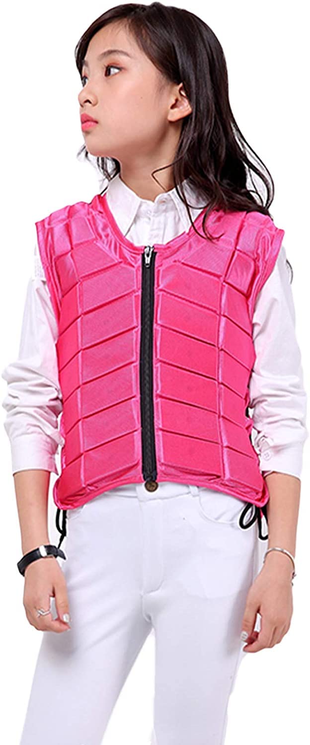 TentHome Unisex Bambini Gilet di Protezione Equestre EVA imbottito sicurezza equitazione attrezzature di Protezione del Corpo Guardia Gilet di assorbimento degli Urti