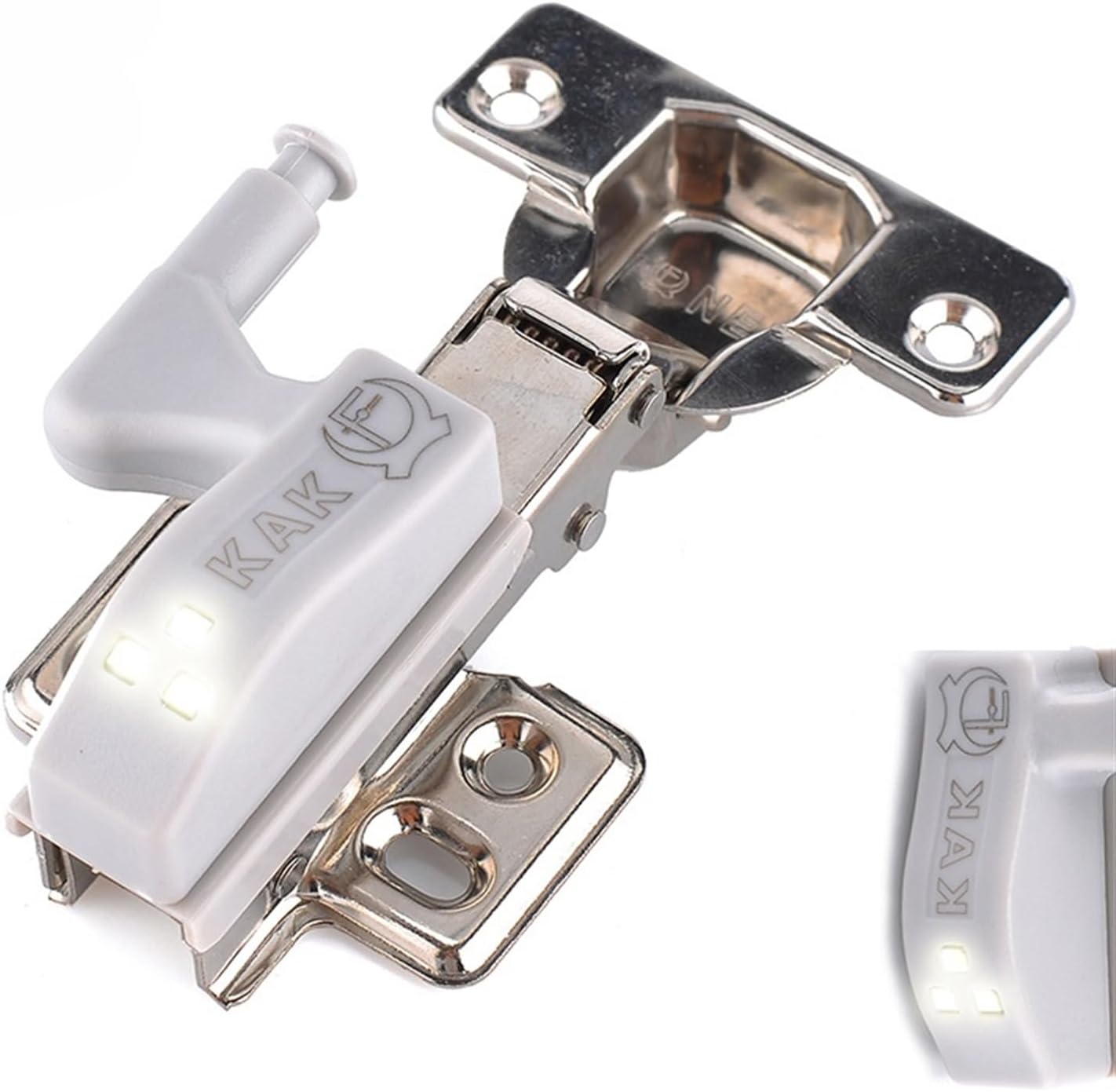 Universal Hinge Light Kitchen Bedroom Living Room Cabinet Cupboard Wardrobe 0.25W Inner LED Sensor Light Furniture Hardware(Warm Light)