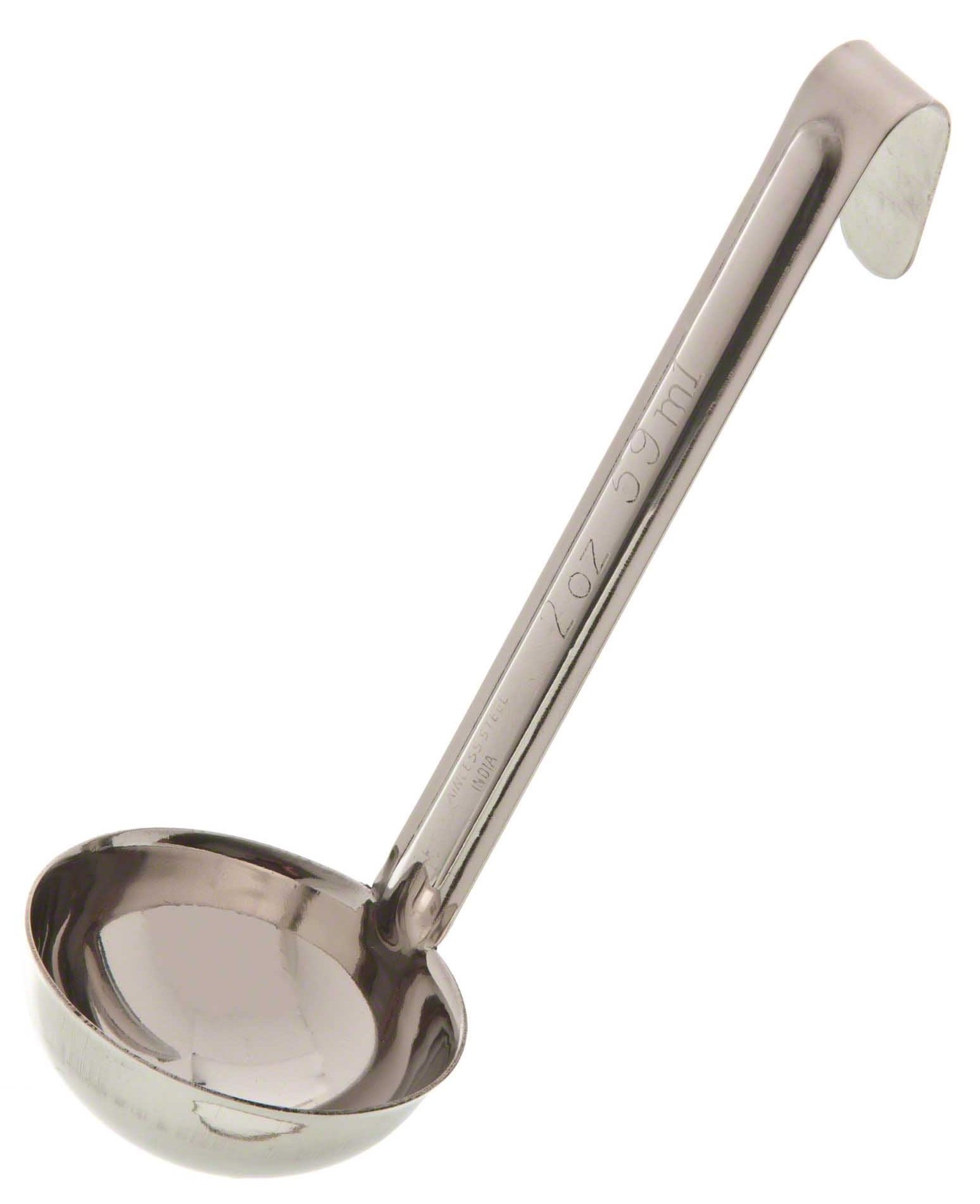 Update International 2 oz 1-Piece Stainless Steel Ladle