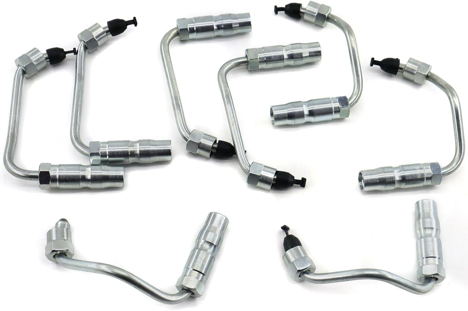 97188720 Fuel Injector Lines Set 8PCS Compatible with 2001-2004 Chevy Chevrolet Silverado 2500HD 3500/ GMC Sierra 2500HD 3500 6.6L LB7 Duramax Diesel 904-126 904-127 904-128 904-129
