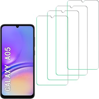 [4 Pack] Tempered Glass Screen Protector for Samsung Galaxy A05