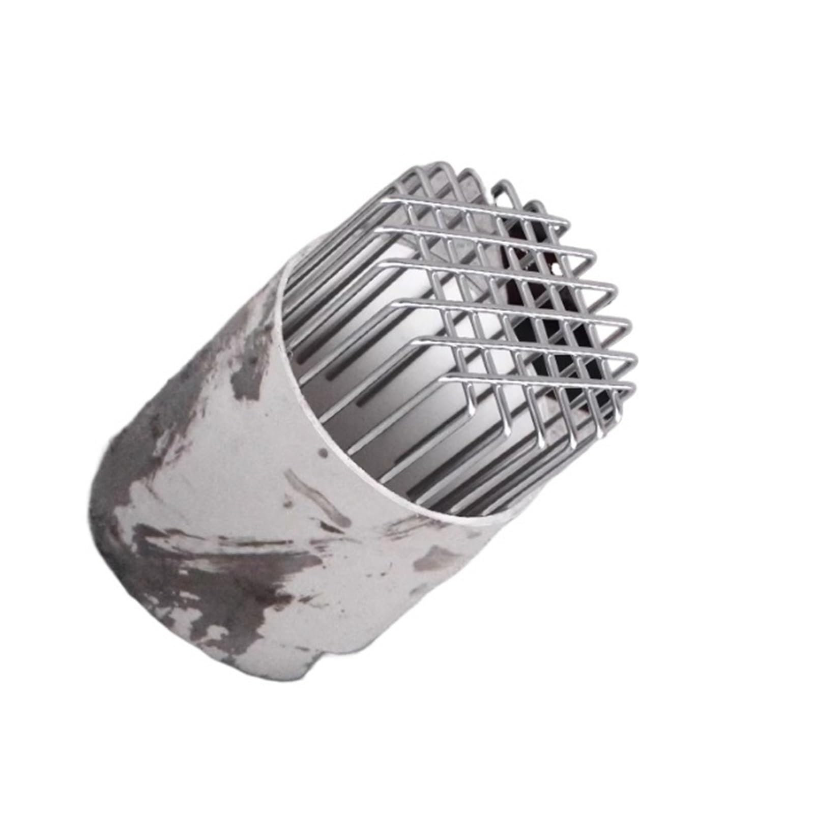 Edelstahl-Dachrinnenfilter - geeignet für 1,96-7,8 Zoll, Gitterdachlüftungsabdeckung, PVC-Abdeckung, verhindert Verstopfung durch Laub (50 Stück)