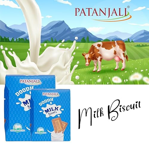 Miniatura 5 de Patanjali Galleta de leche Doodh (paquete de 3) - 10.58 oz