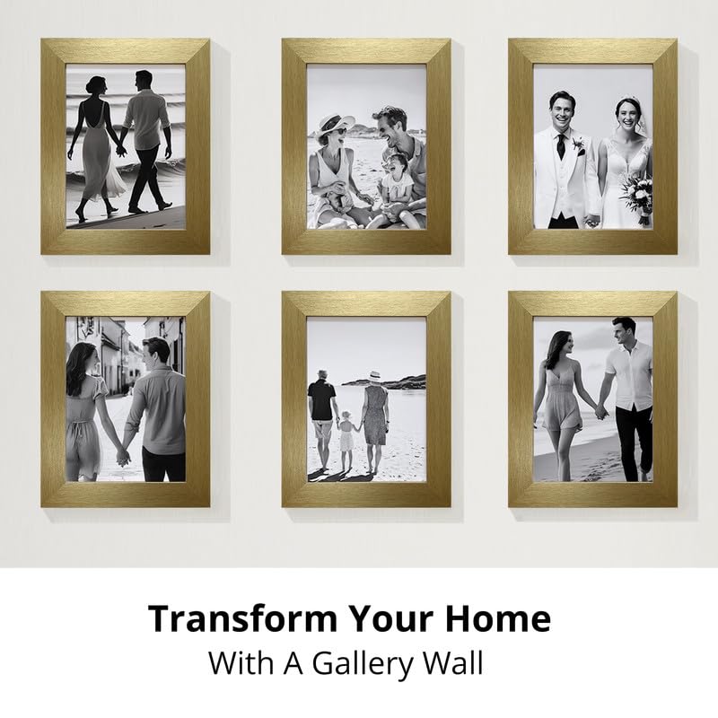 Aryllis A5 Photo Frame, Gold, Manufactured in the UK, Freestanding Picture Frame Fitted with Real Glass - *Choice of Colour & Size* - Image 4
