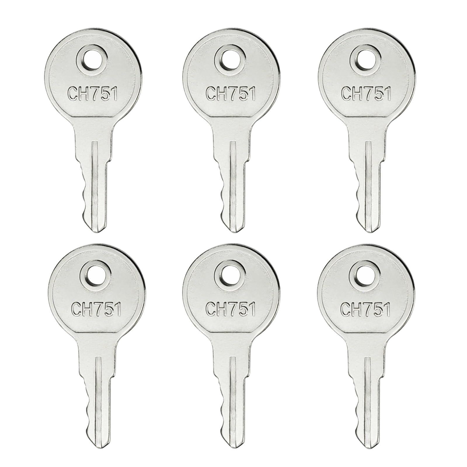 Photo 1 of ***5 of 6***
Gradora CH751 RV Keys Replacement for Compartments, Storage Cabinets (6 Pack)
