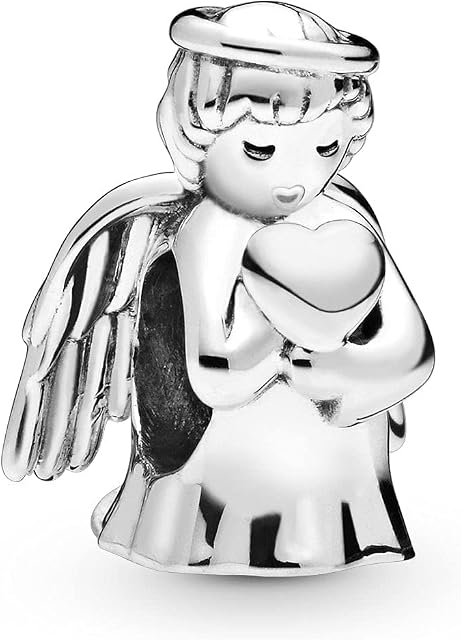 Pandora Moments Women's Sterling Silver Angel of Love Bracelet Charm