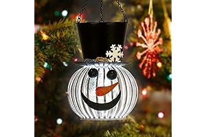 Luminous Snowman Christmas Solar Lantern: A Festive Outdoor Decoration