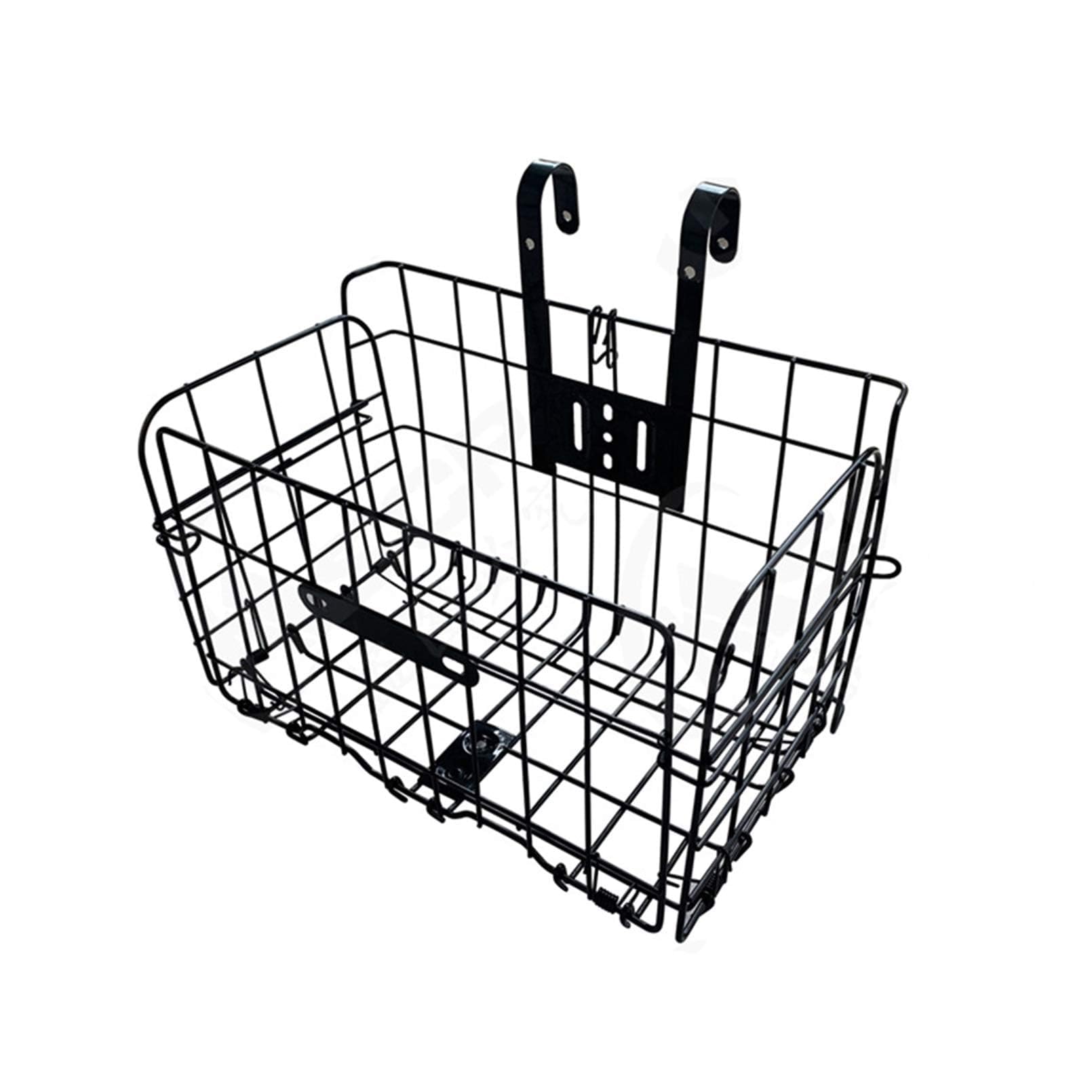 Folding Bike Front Basket Bicycle Wire Basket with Handles Easy Installation on Front Handlebar