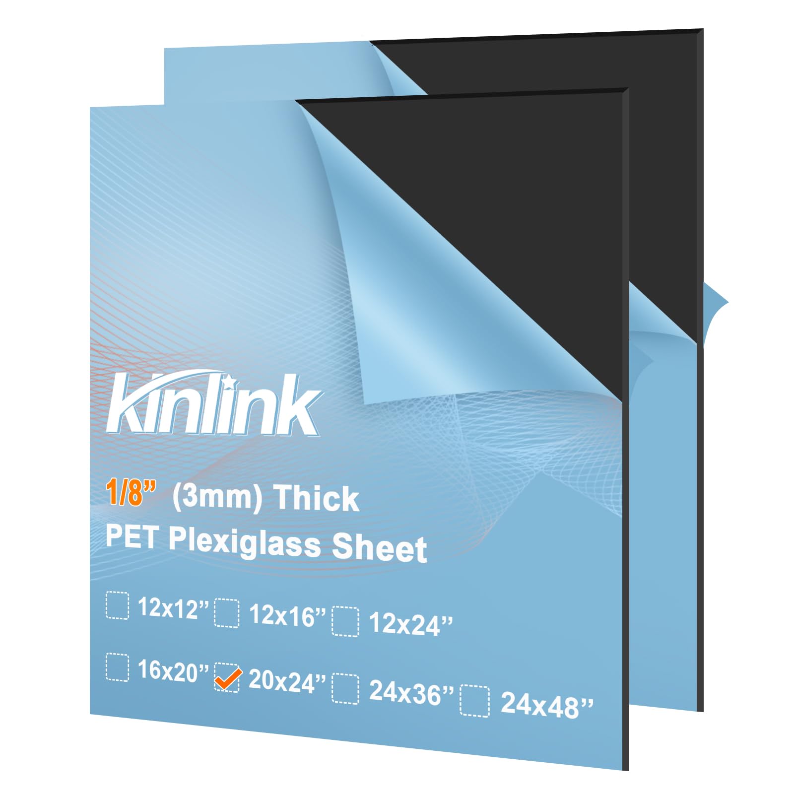 Clear Plexiglass Sheets - 5 Pack -16