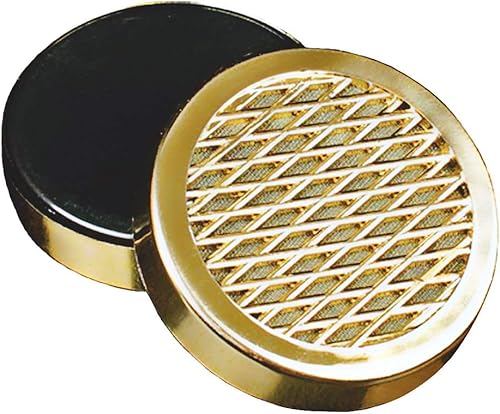 Humidificador de cigarrillos REMIGHTELY BRILL: para el tabaco hidratante y mayor humedad, redondo y material de PVC, 2.2 in con tono dorado