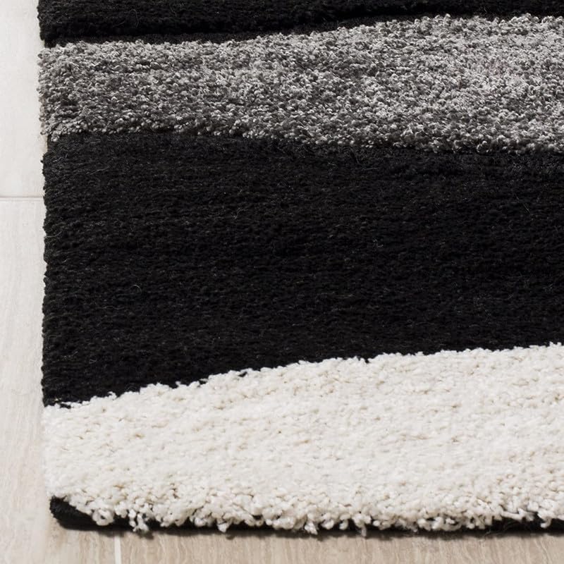 Image of Shaggy Rugs 8X10 FEET Soft and Cozy Carpet for Living Room & Hall, Bedroom, and Kids Room Non-Slip, High Pile, Machine Washable, Perfect for Any Room (Whit Mut A3)