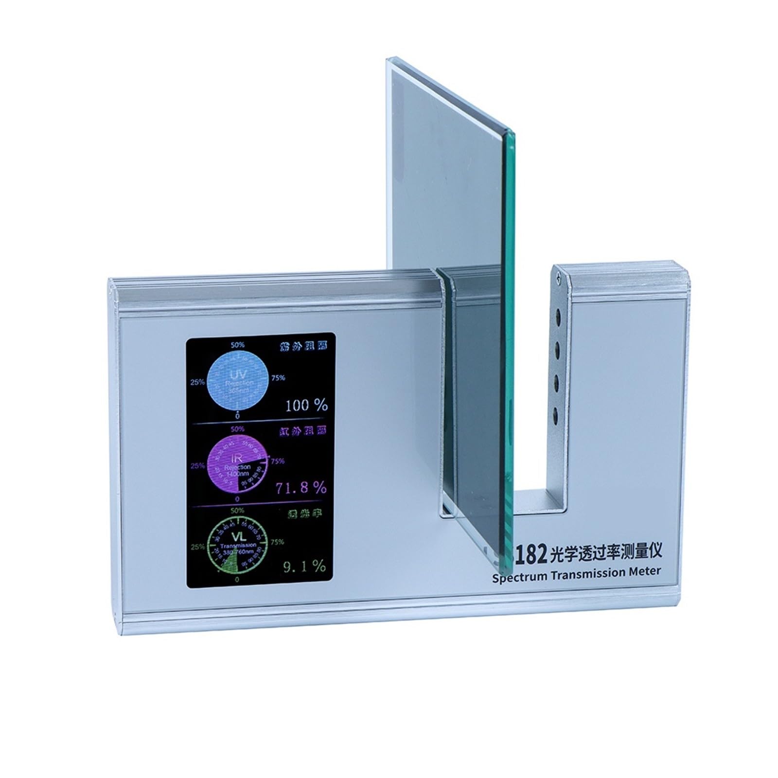 Medidor de transmitancia luz LS182 transmisión película solar 365 nm UVT 940 IRT y VLT SHGC Operación simple Alta precisión Experimentos ópticos