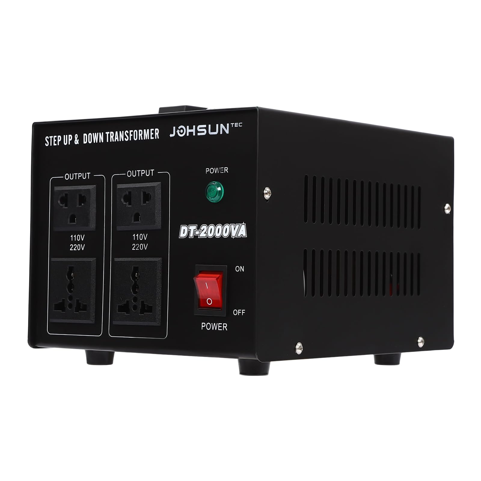 Transformador de tensión DT-2000 VA 2000 W 220 V a 110 V convertidor de voltaje step-up/down para todos los dispositivos electrónicos y eléctricos