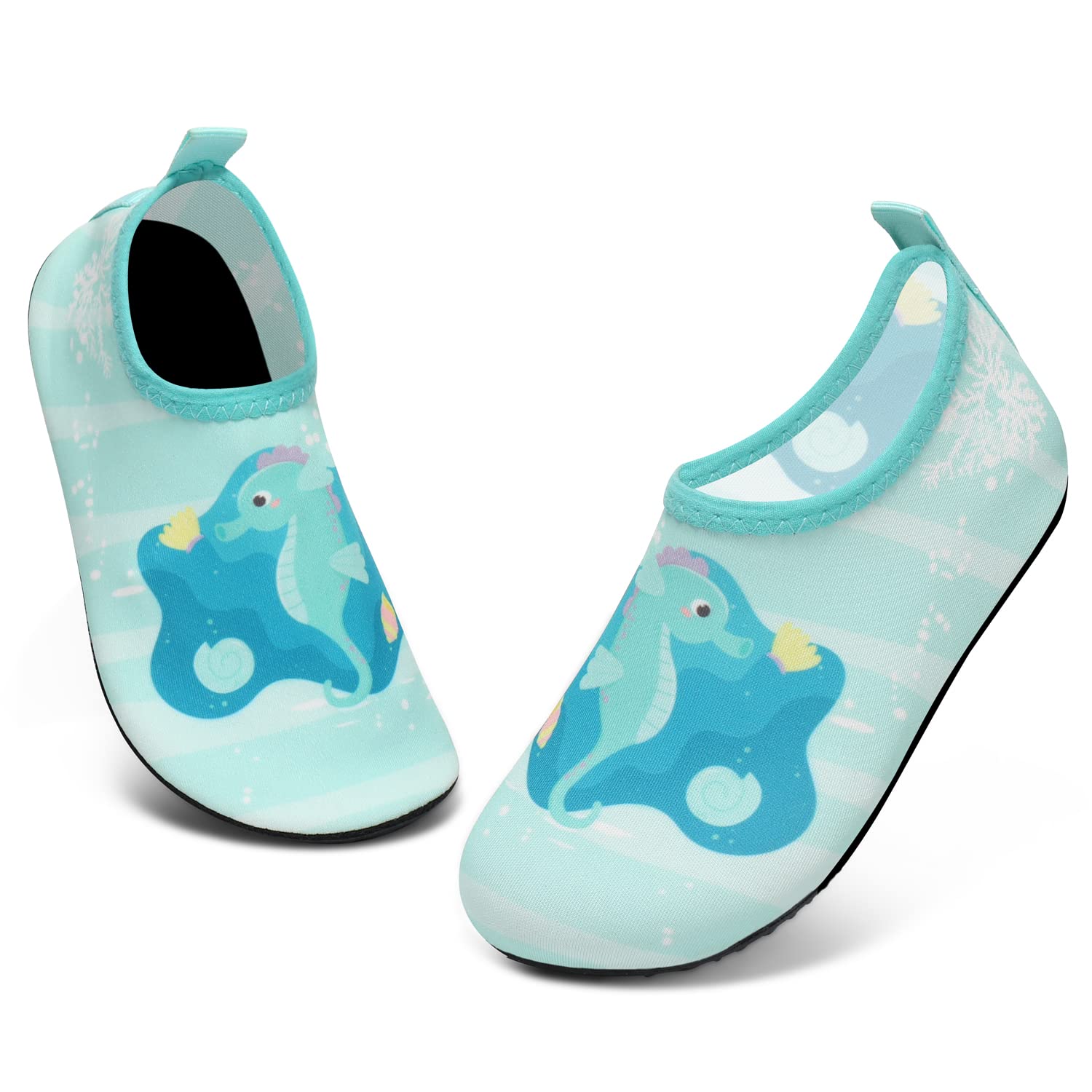 ANLUKE Kids Water Shoes Quick-Dry Barefoot Aqua Socks for Beach &amp; Swim
