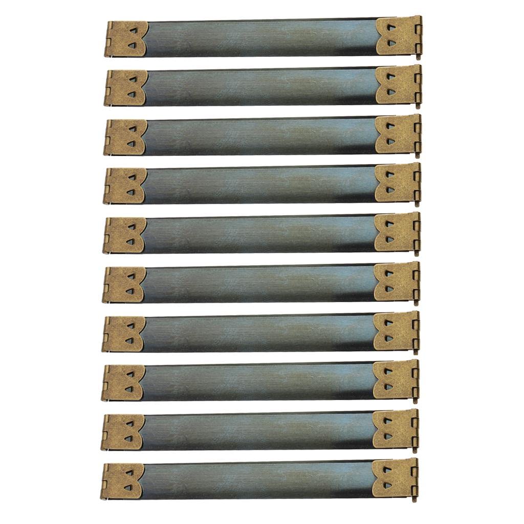 ATORSE 5 x 10 x 10 suministros para hacer monederos con marco de metal, cierre de beso de 12 x 1,4 cm, bronce