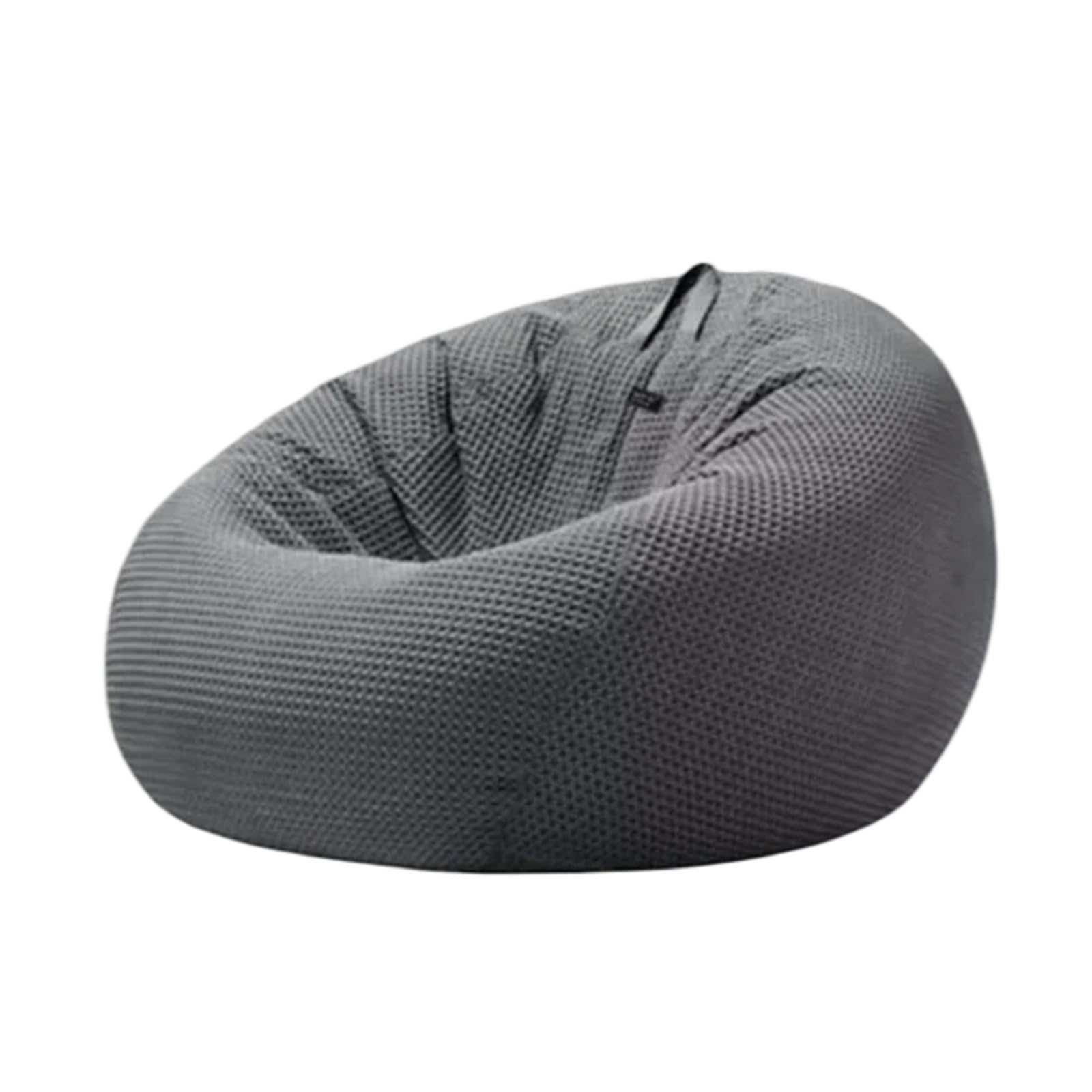 WQQYU6HKF sofa chair Single Lazy Bean Bag for Bedroom & Balcony Tatami Leisure Recliner Small Floor Sofa living room chair(Gris,Small)