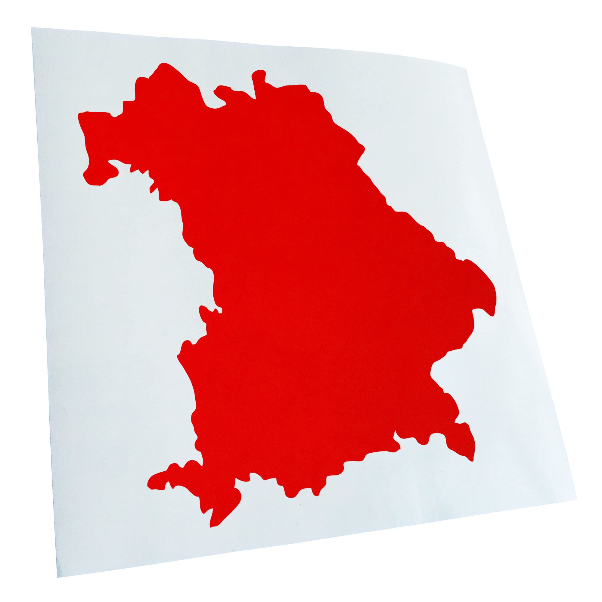 Kiwistar - Car Sticker - Red - 50 x 45 cm Bavaria Germany Silhouette - Rear Window Car Sticker Weatherproof for Car Truck Moped Truck - Sticker Exterior Self-Adhesive Tuning Accessories for Window