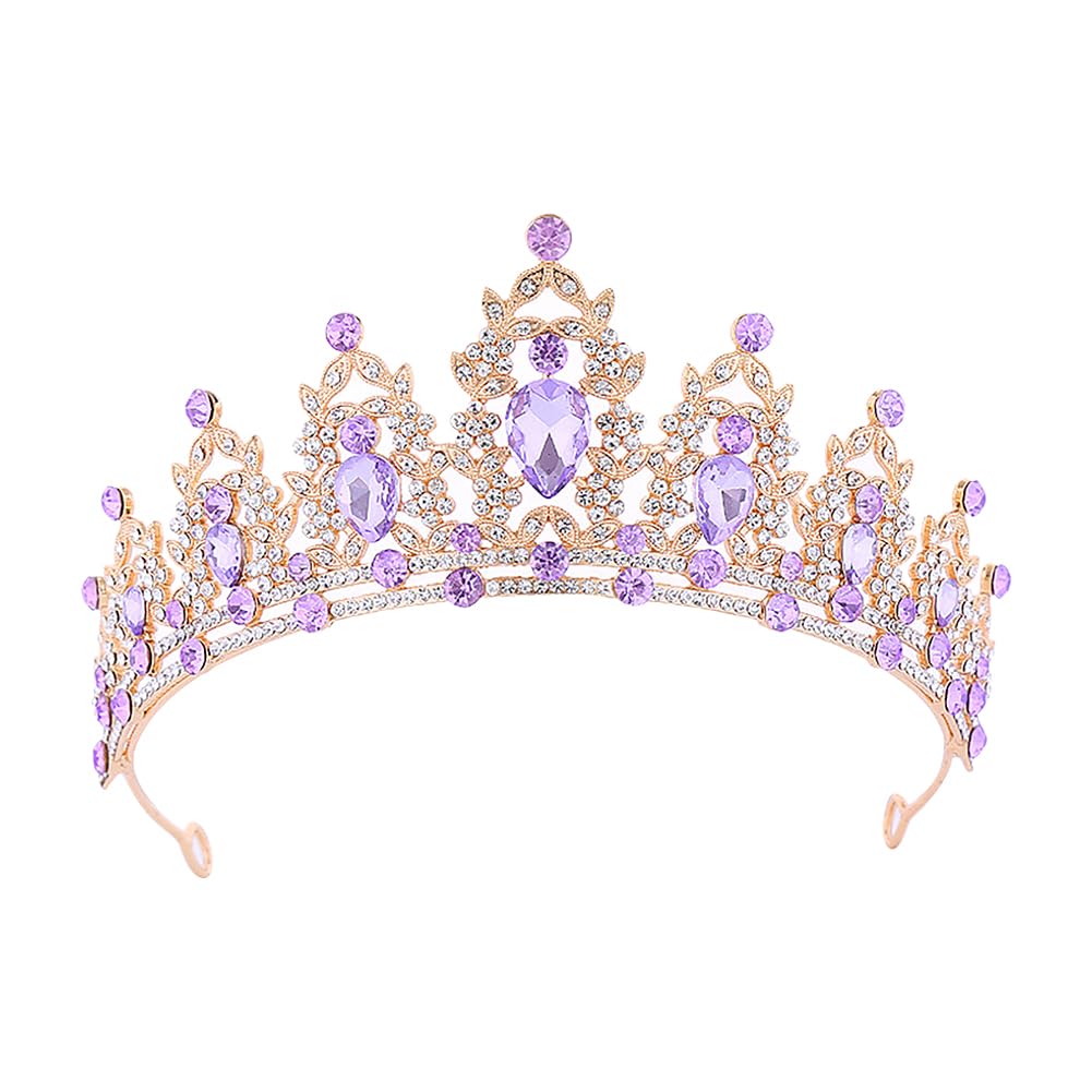Crown for Wedding Bride Birthday Princess Bridal Shower Hair Accessories Amazon.com : Handmade Crystal Crown Tiaras Headband Gems  main image 4
