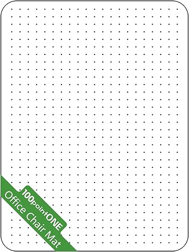 Miniatura 1 de 100pointONE Tapete para silla de oficina para alfombras, tapetes gruesos transparentes para suelos bajos, planos y sin pelusas, con agarres (48 x 36