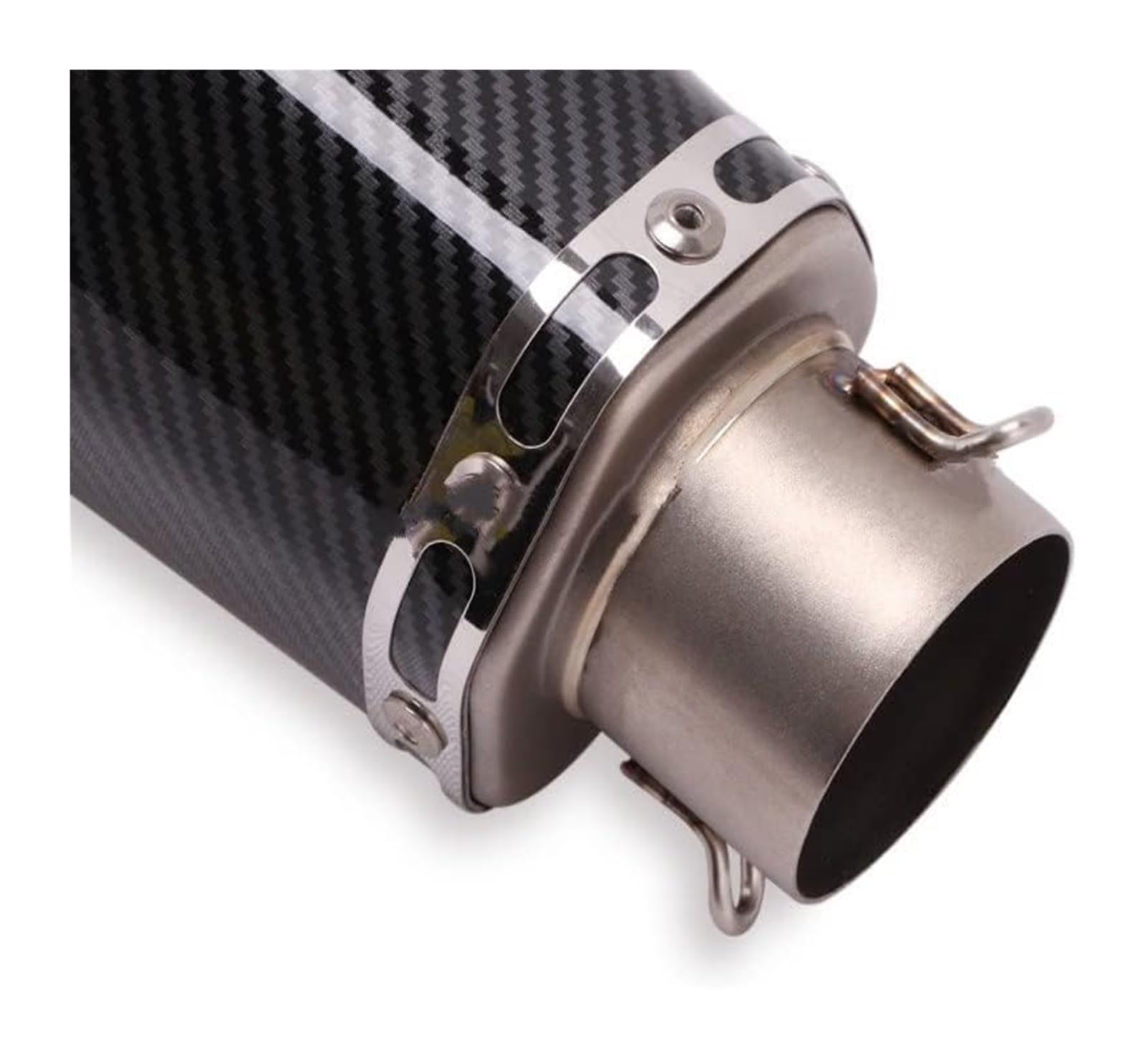 Zwischenauspuffrohr Für ER6N ER6F Für 650 Z650 Motorradauspuff Flucht Vollsystem Schalldämpfer DB Mörder Vorne Mitte Link Rohr Motorrad Mittleres Auspuffrohr(4)