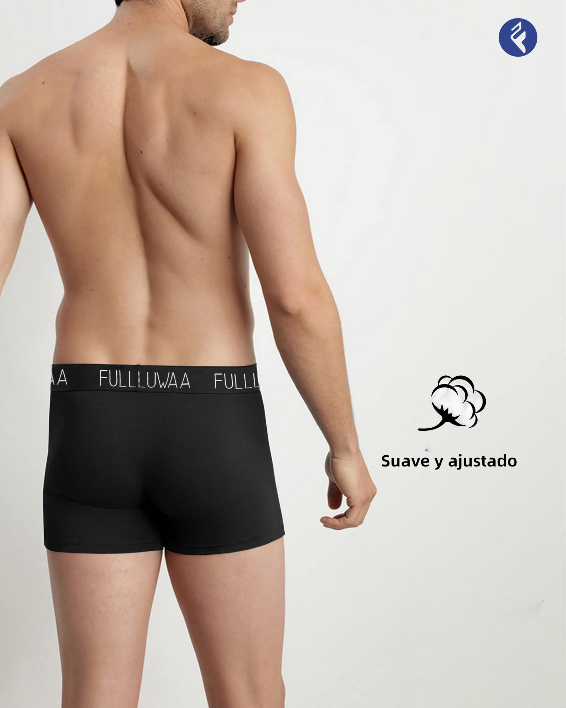 Fullluwaa Bóxer (Pack de 10) Hombre Algodón Calzoncillos
