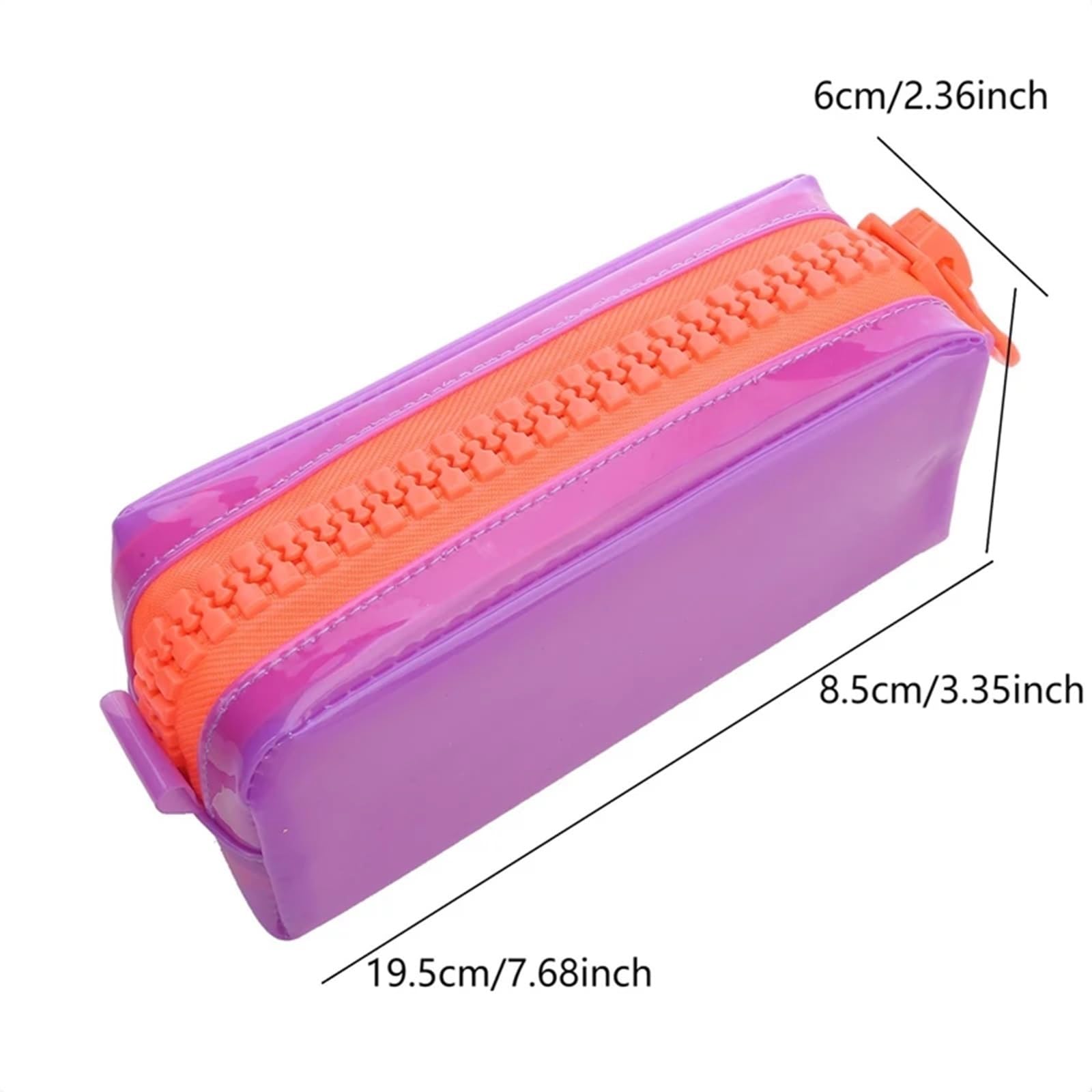 Estuche for lápices con Cremallera Grande, 2 uds., Cuadrado, Gran Capacidad, papelería for Estudiantes, Suministros Escolares, Bolsa de Almacenamiento para Estudiantes(Green)