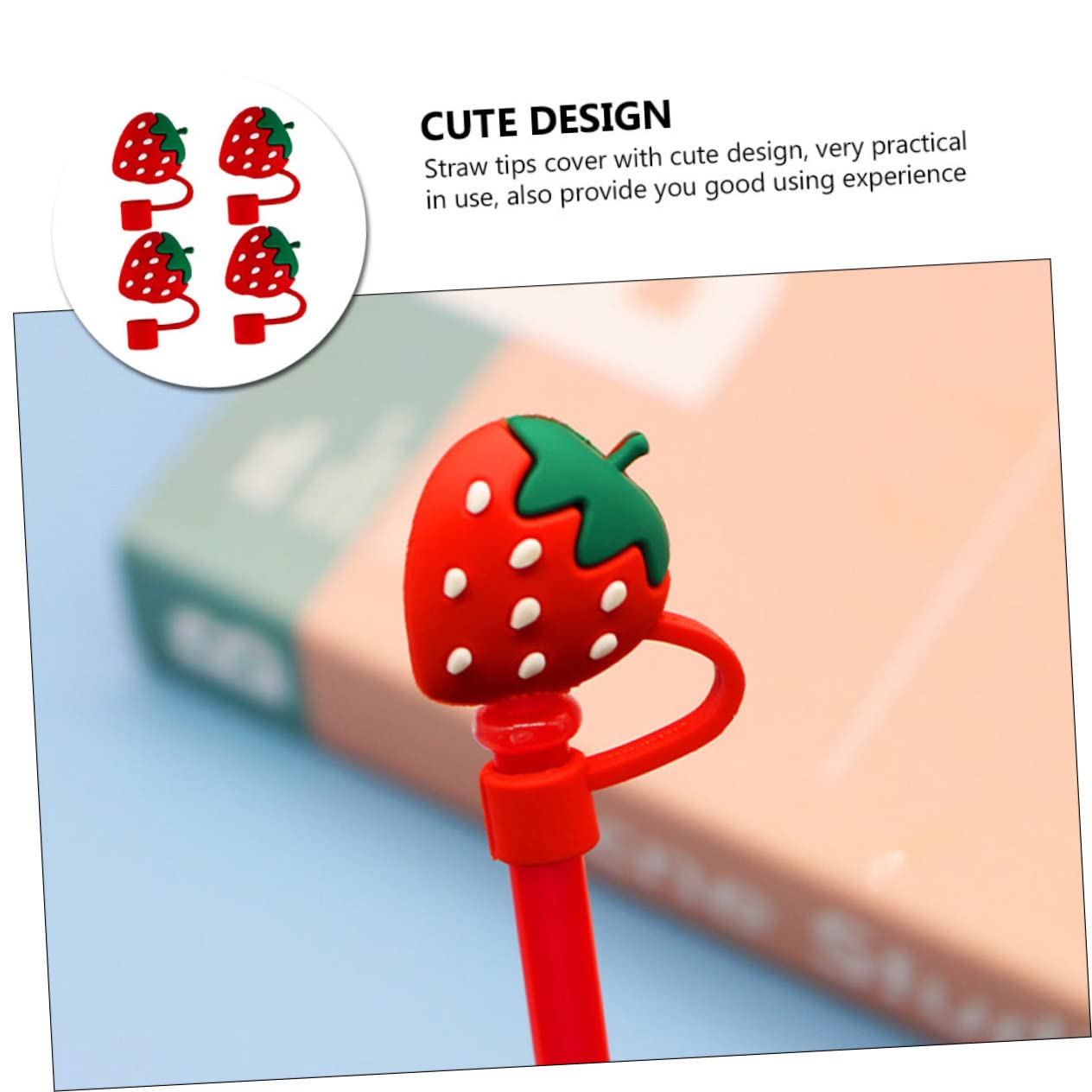 RORPOIR Lot De 10 Bouchons De Paille Mignons Avec Embouts De