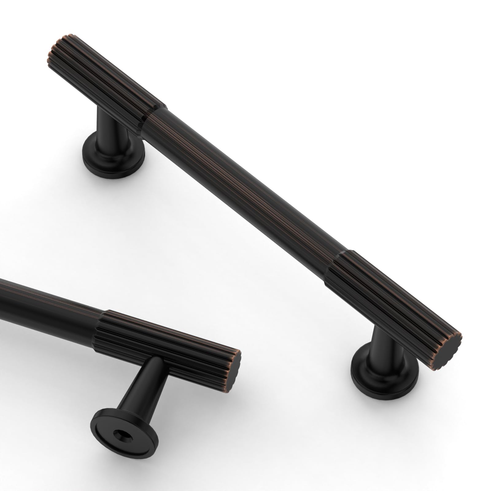 Asidrama 10 Pack 3.75 Inch(96mm) Oil Rubbed Bronze Cabinet pulls Kitchen Cabinet Handles, Cabinet Pulls Kitchen Cabinet Hardware for Cupboard Drawer