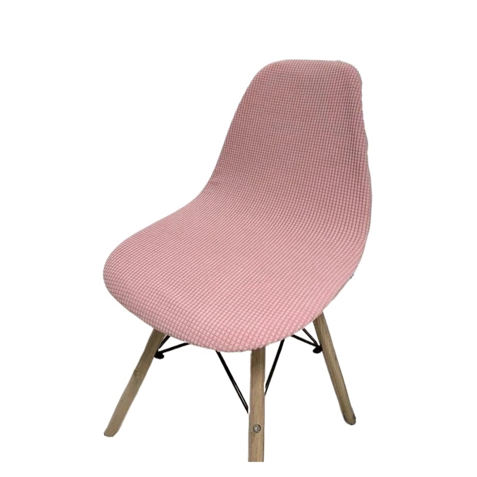 NFEKLFI Chair Cover Polar Fleece Shell Chair Cover Solid Color Jacquard Dining Slipcover Stretch Anti-dust Seat For Living Room Home for home(Pink)