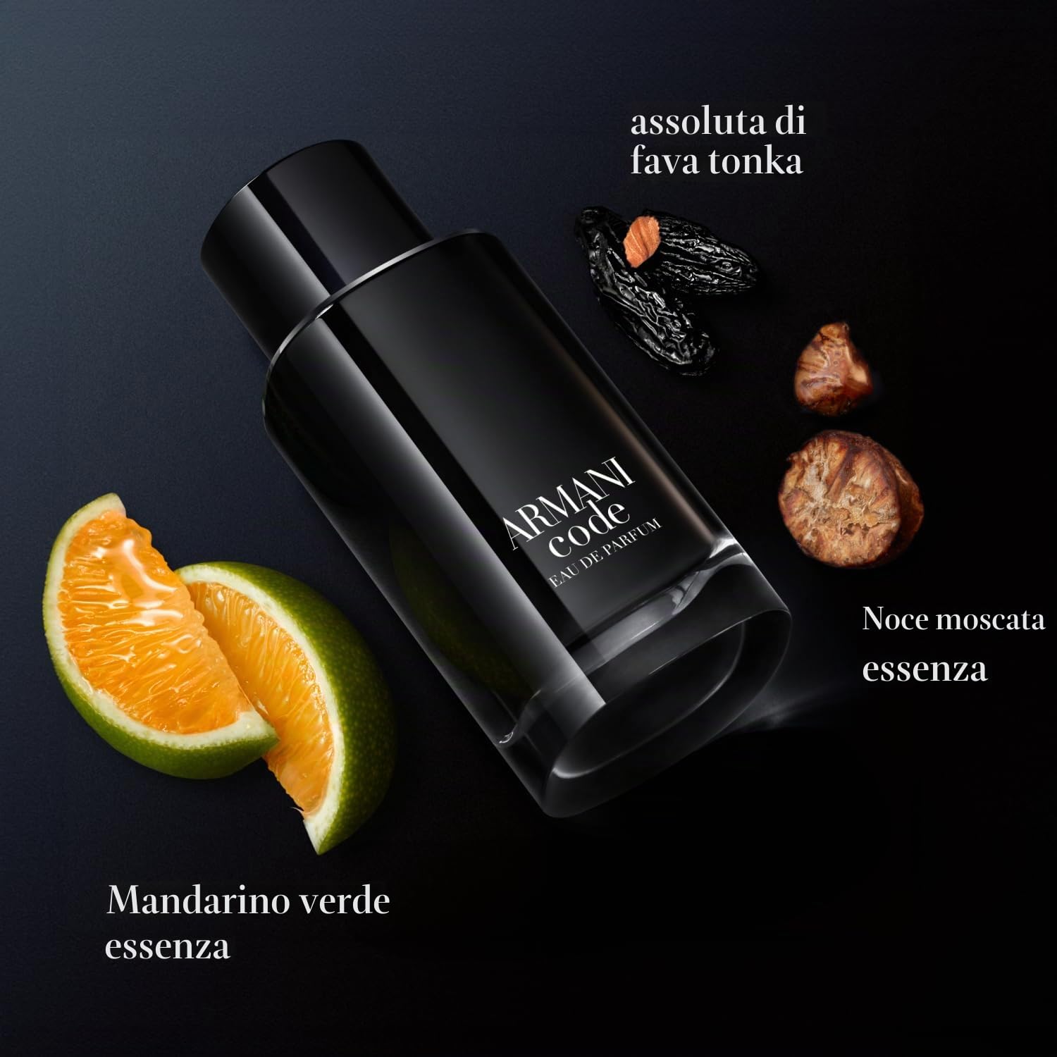 Armani Beauty - Codice - Eau de Parfum - Colonia Uomo - Profumo Uomo Fougère Ambery Speziato - Mandarino Verde, Noce moscata, Note di Fava Tonka