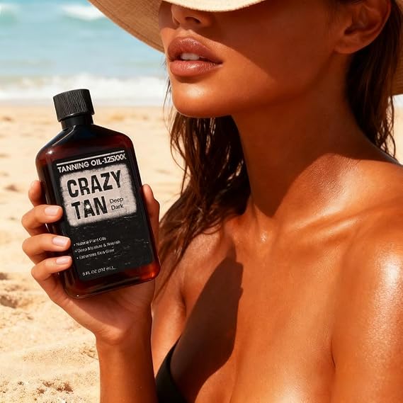 Tanning Oil 125 8oz Deep Dark Natural Oil Fresh Citrus Scent Made in USA