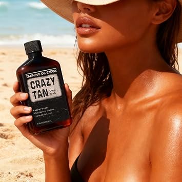 Tanning Oil 125 8oz Deep Dark Natural Oil Fresh Citrus Scent Made in USA