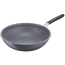 Lagostina Tempra® Mineral Wok 28cm, rivestimento minerale, padella antiaderente, sicuro, facile da pulire, adatta all’induzione, 012163041828