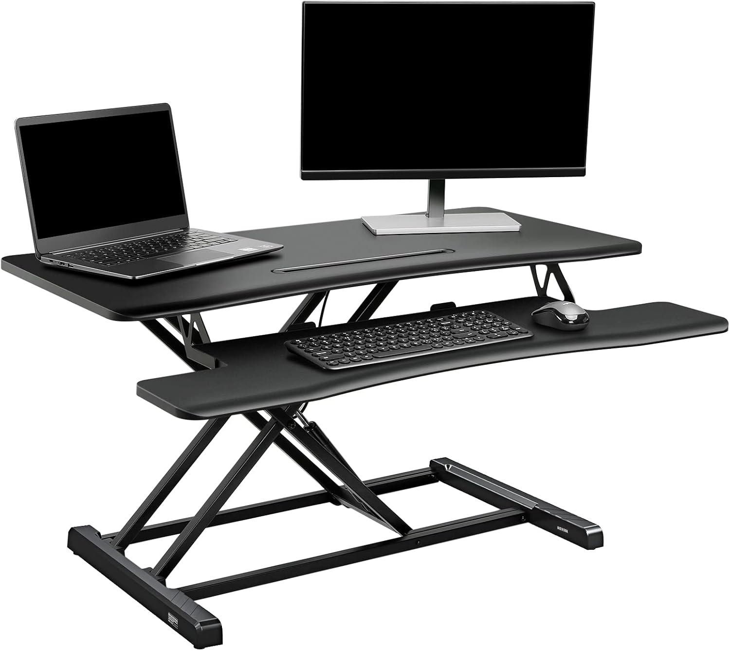 Holiday Deals 🛒 ELIVED Standing Desk, 40 inches Height Adjustable Desk, Sit Stand Desk Fits Dual Monitors and Laptop for Home Office