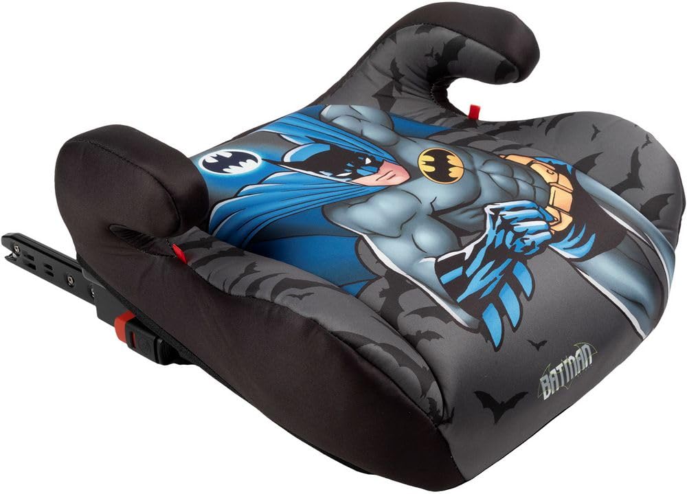 Siège de voiture ISOFIX Dc Comics Batman i-Size ECE R129 pour bébé, taille 125-150 cm, 22-36 kg, 6-12 ans, groupe 3, facile à transporter, amovible et lavable