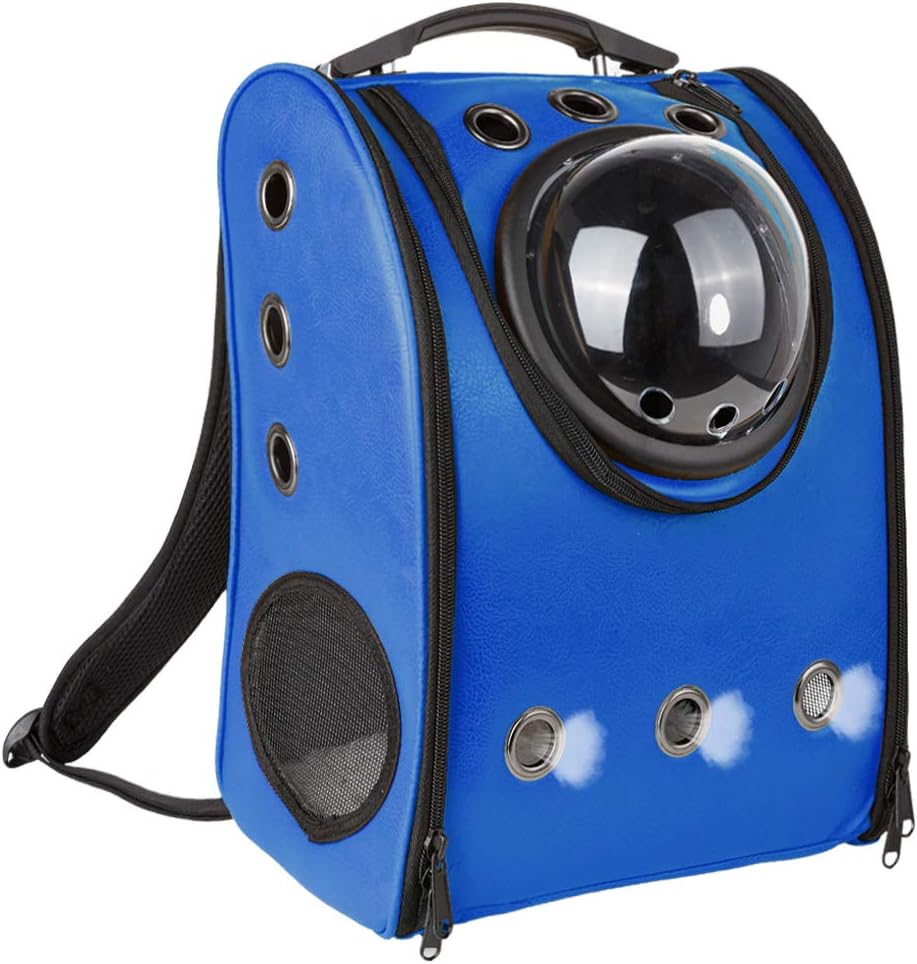 MASVIS Cat Backpack Carrier Cat Bubbles Pet Backpack Airline Approved for Petite Dogs- BL