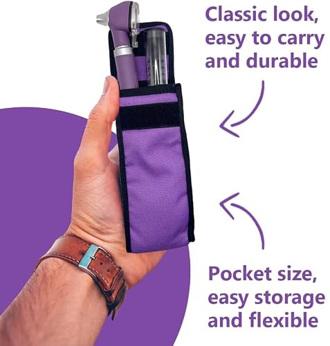 Odontomed2011 Led Pocket Mini Otoscope Set Purple Color Odm #TOP2