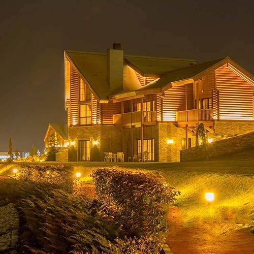 Miniatura 6 de MIHEAL Paquete de 2 luces LED de 110 V de 50 W, blanco cálido 3000 K, IP67 impermeable, luces de seguridad superbrillantes, reflector al aire libre