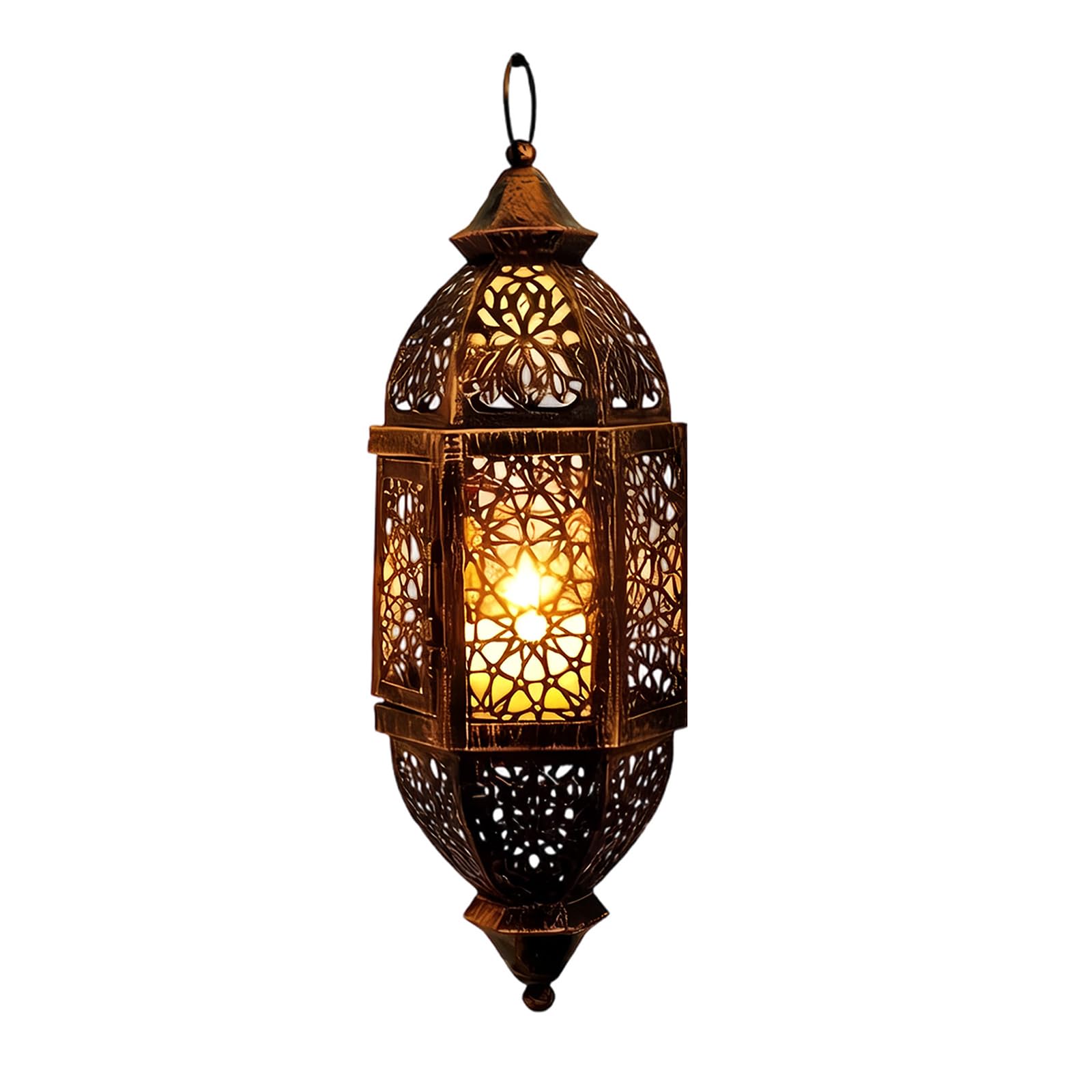Artistic Cutout Moroccans Theme Iron Hanging Holders Lamp for Wedding Eid Ramadans Parties Event Decoration Moroccans Theme Candleholder