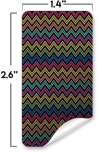 Miniatura 6 de Pinata Hittin' Neon Fiesta - Mini envolturas adhesivas de barra de chocolate con temática de fiesta de neón, 45 etiquetas envolventes de 1.4 x 2.6