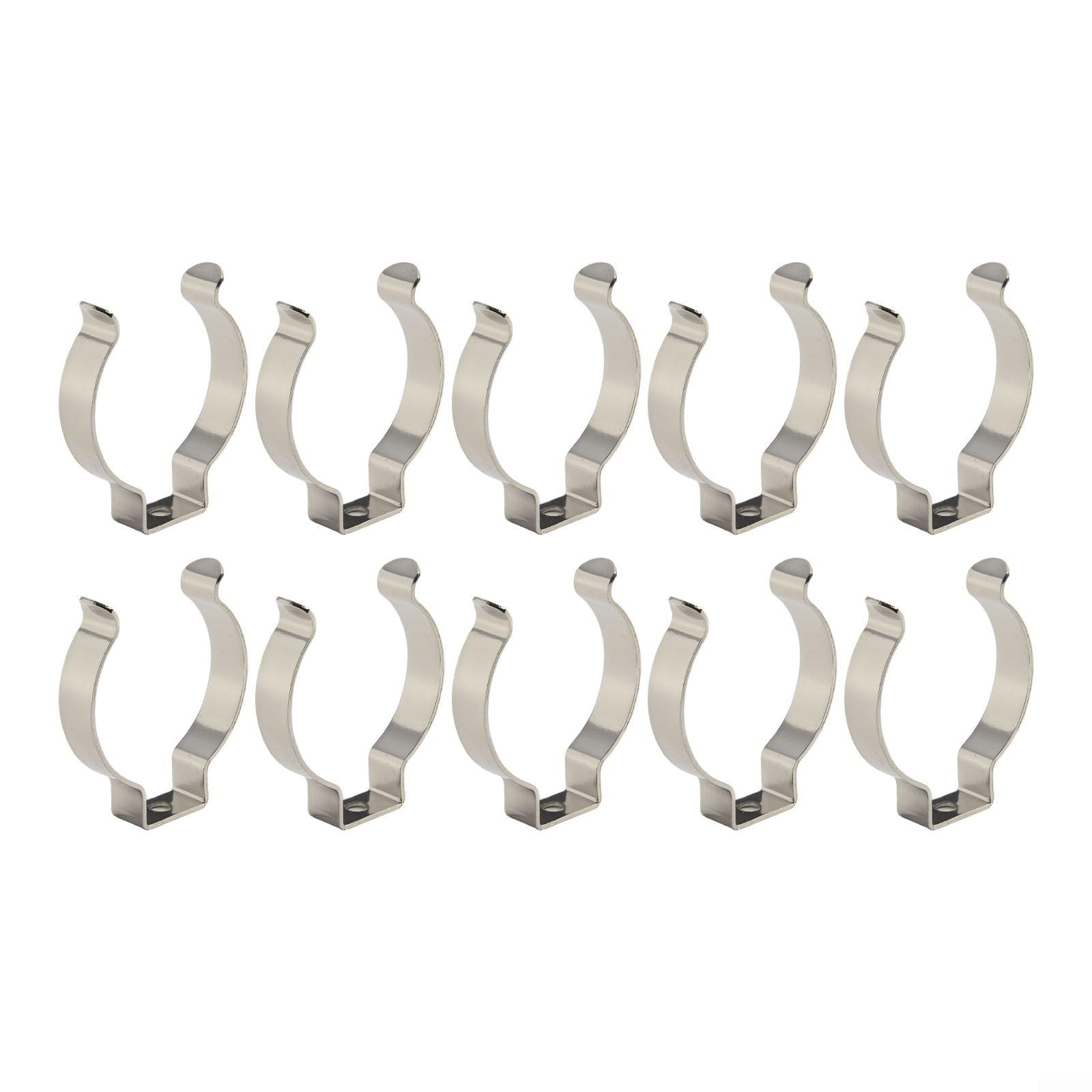 10Pcs Spring Terry Clips, Open Type Spring Tool Clips Steel Terry Clips, For Organizing Tools Brooms Brushes Rakes/Pipes In Garages Workshops Sheds Cabinets(38MM)