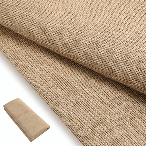 Tela de yute de 100 cm por metros, 160 cm de ancho, arpillera de fibras naturales de 280 g/m², tela de yute para coser, manualidades, tela decorativa para casa, jardinería, fiestas, accesorios
