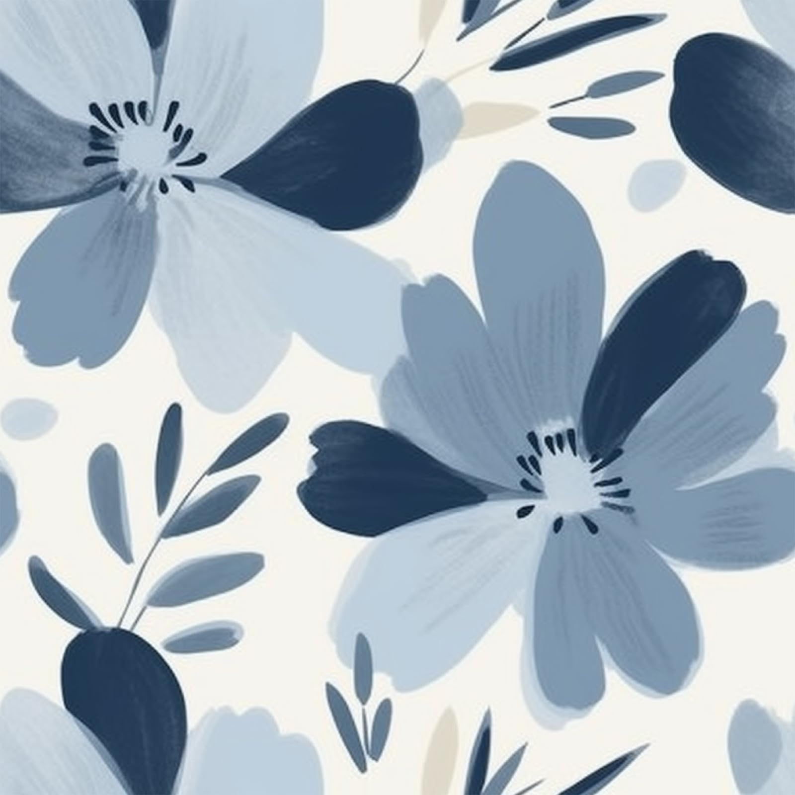 Papier peint bleu à décoller et à coller pour rénovation murale rapide