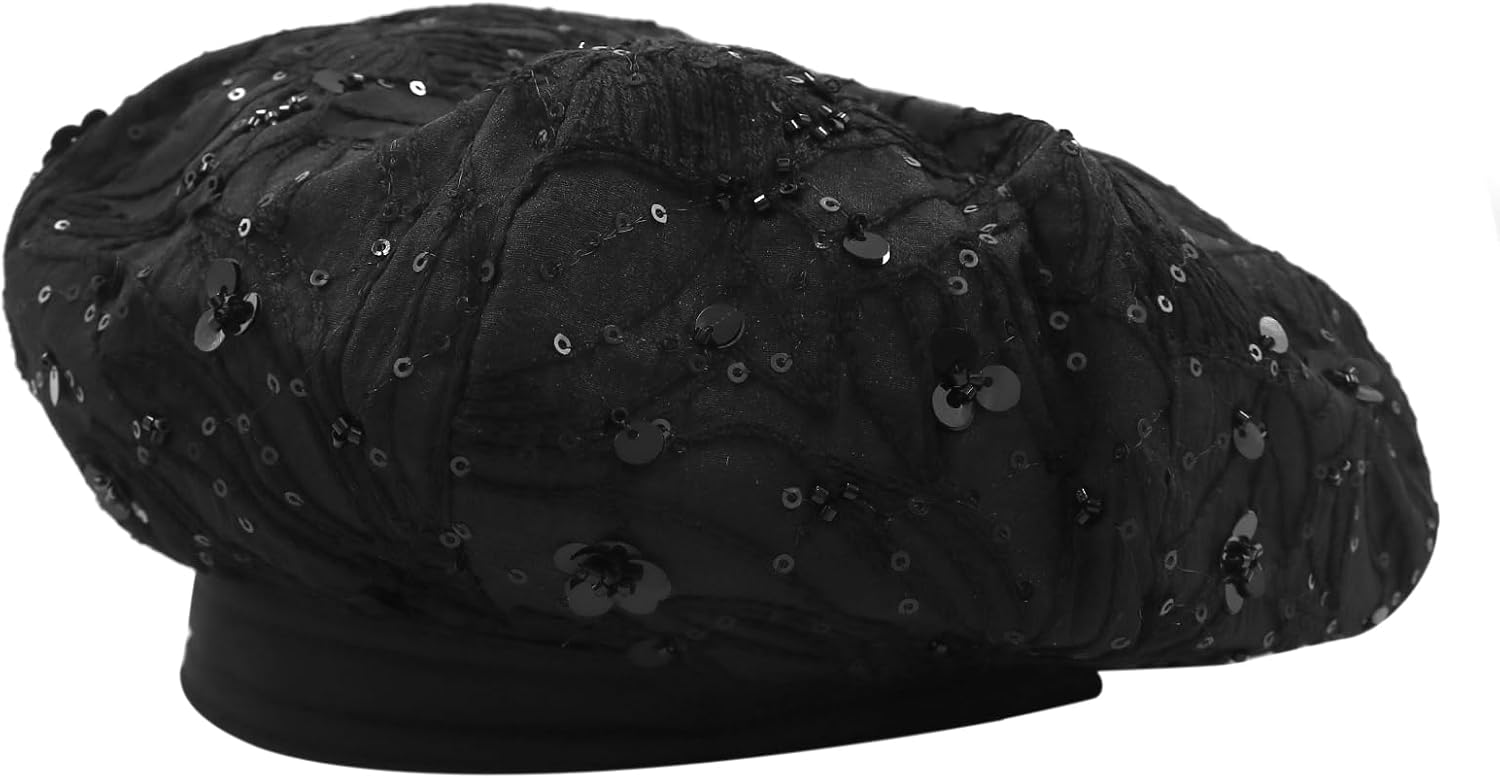 BOLLEY JOSS Womens Newsboy Cap Rhinestone Beret 8 Panel Mesh Sailor Hats Fashion French Hat Women Visor Berets Cabbie Cap