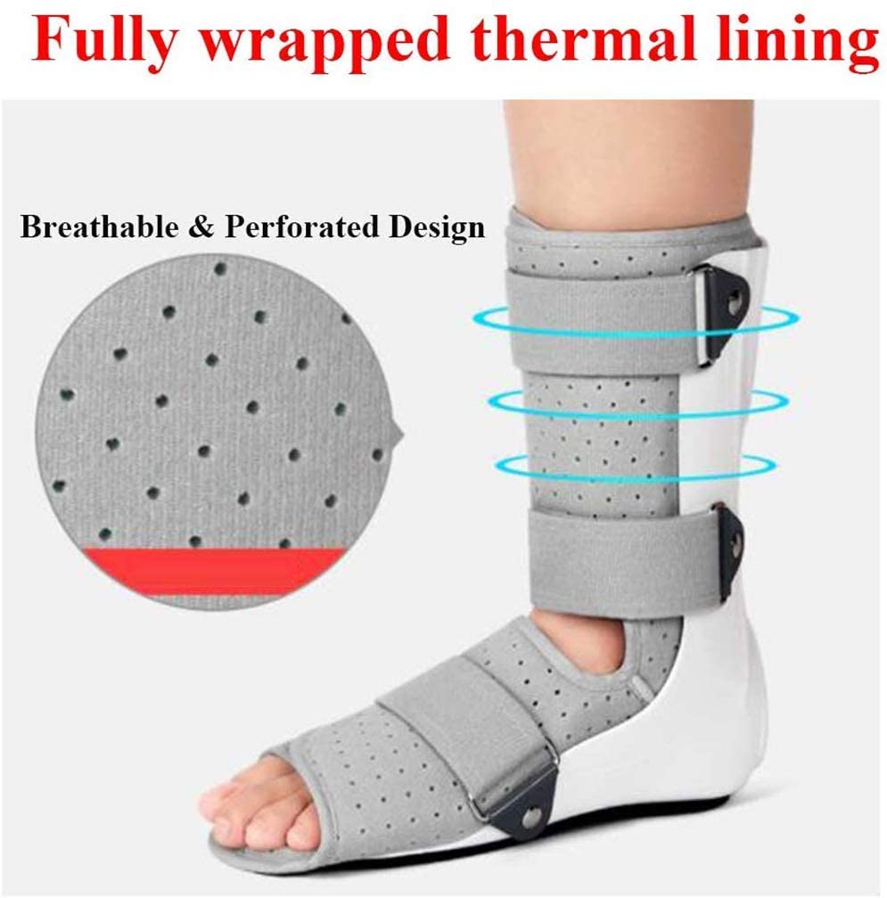 Walker Boot Medical Boot For Fractures Post Ligament & Tendon Surgery Ankle Sprains Breathable & Hygienic Brace Fits Both Left and Right Foot Ankle Boot (Color : BlackLeft, Size : Large)