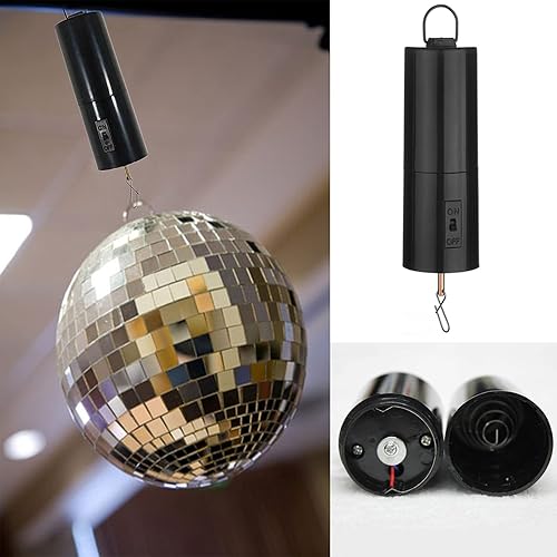 Miniatura 4 de Pequeño motor giratorio móvil, mini pantalla colgante con pilas, motor giratorio para atrapa viento cinético, campanillas de viento, cuna, bola de