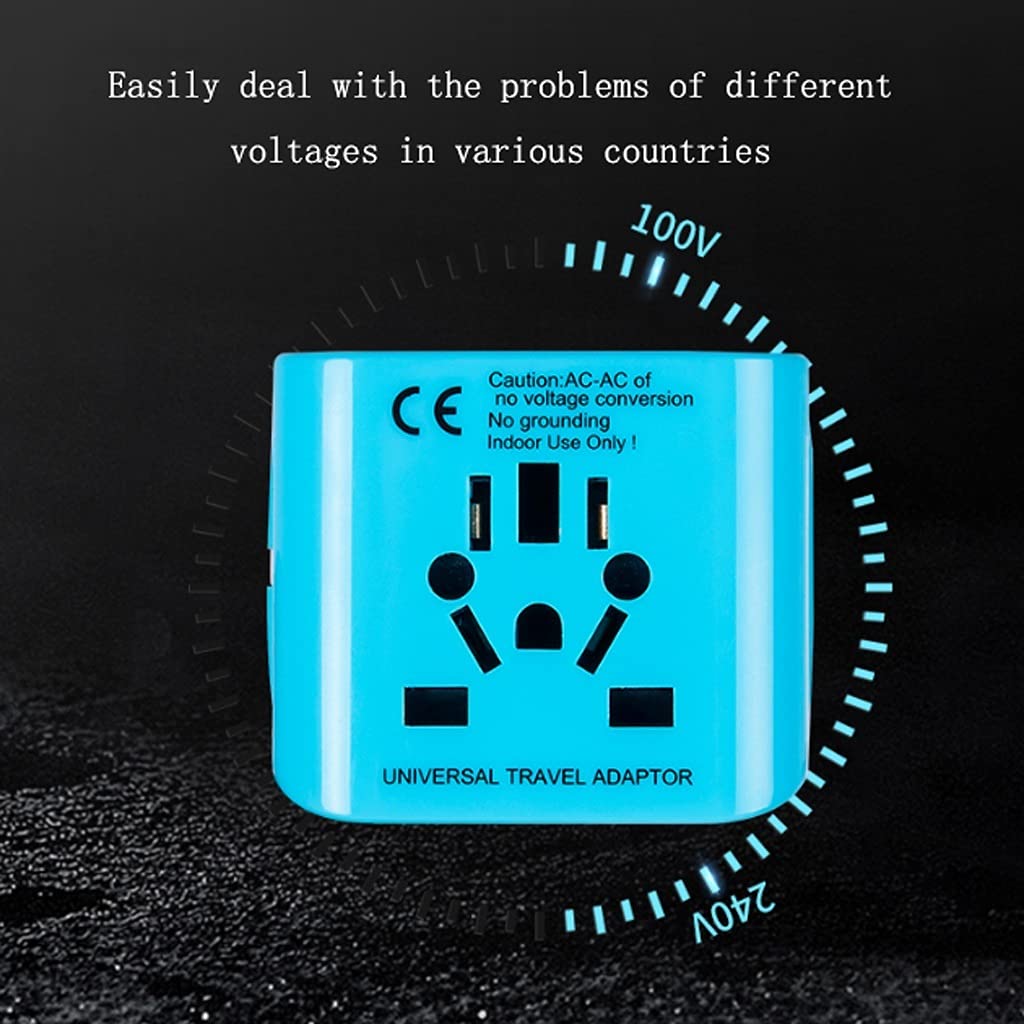 Adattatore di Alimentazione Internazionale all-in-One Adattatore Universale Universale Convertitore Presa Universale Adattatore per Caricabatterie con USB